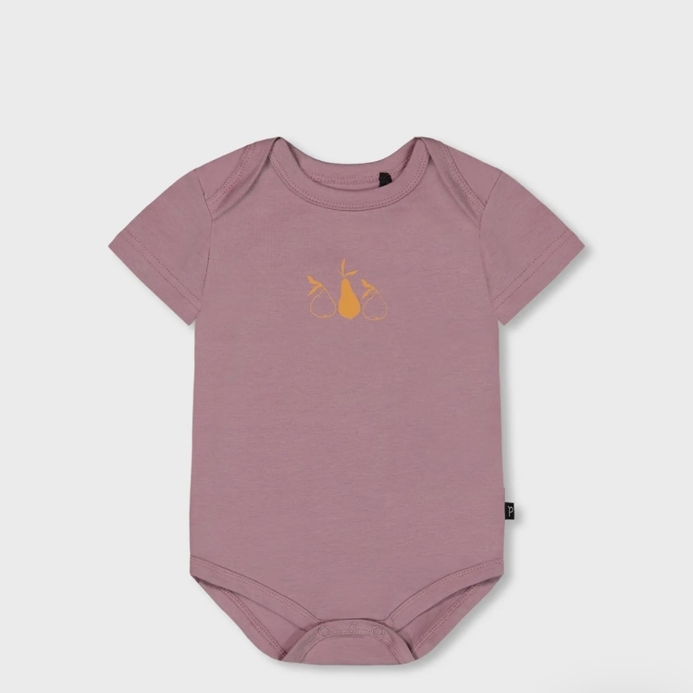 Nwt! Deux Par Deux Baby Girl's Organic Cotton Bodysuit Old Mauve